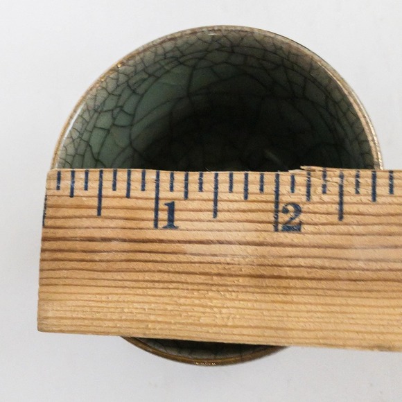 Vintage Somayaki Soma Ware Set 2 small tea cups - Picture 2 of 2